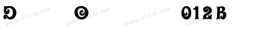 Diab Orient 012 Bold字体转换